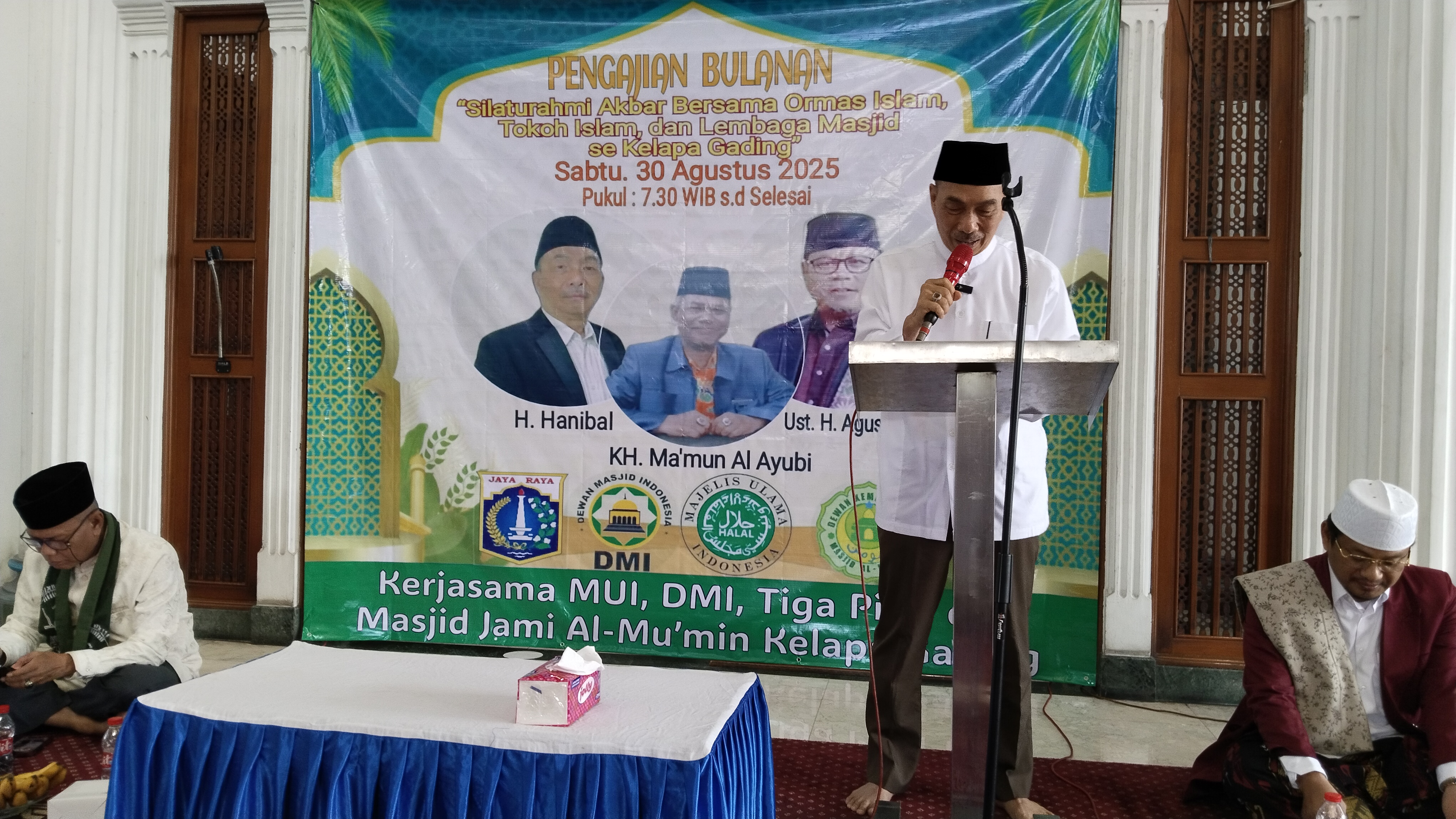 PENGAJIAN BULANAN SILATURAHMI AKBAR BERSAMA ORMAS ISLAM, TOKOH ISLAM, DAN LEMBAGA MASJID SE KELAPA GADING